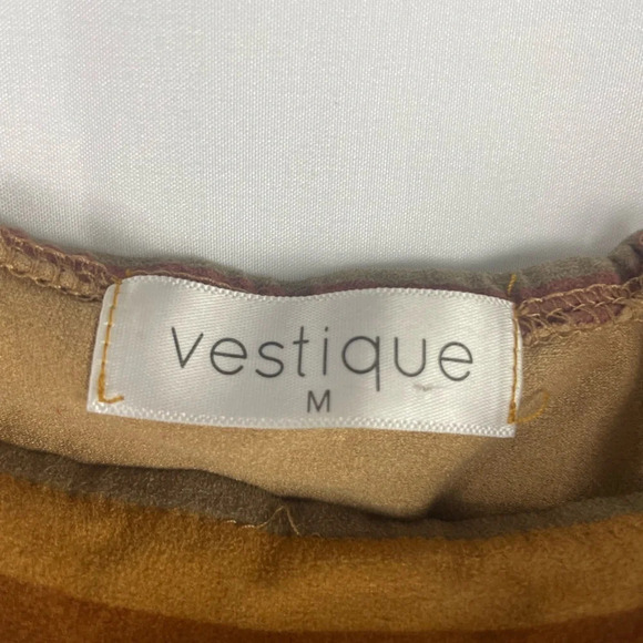 Vestique womens Tube Multicolor Striped bodysuit Size M - Picture 3 of 7